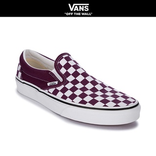 vans checkered maroon