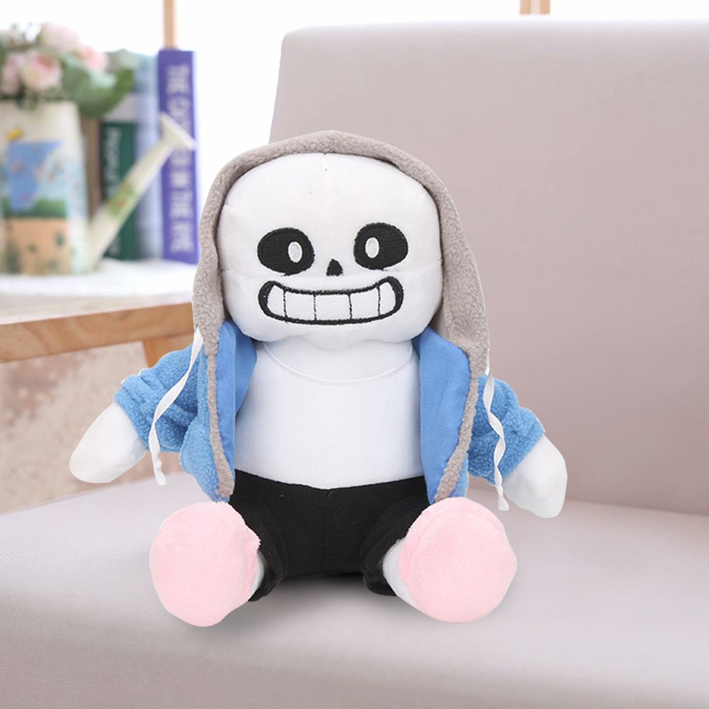 Undertale Sans Plush Stuffed Doll Toy Pillow Hugger Cushion Cosplay Toy Gift 9" 