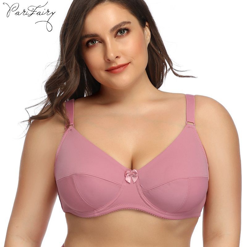 PARIFAIRY Plus Size Bra with Wire 38E 40E 42E 44E 46E 48E Women Bra No Foam  Full cup Minimizer Bra-3981 | Shopee Philippines