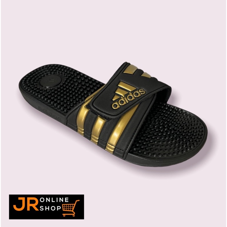 Adidas Adissage (Men, Black/Gold) | Shopee Philippines