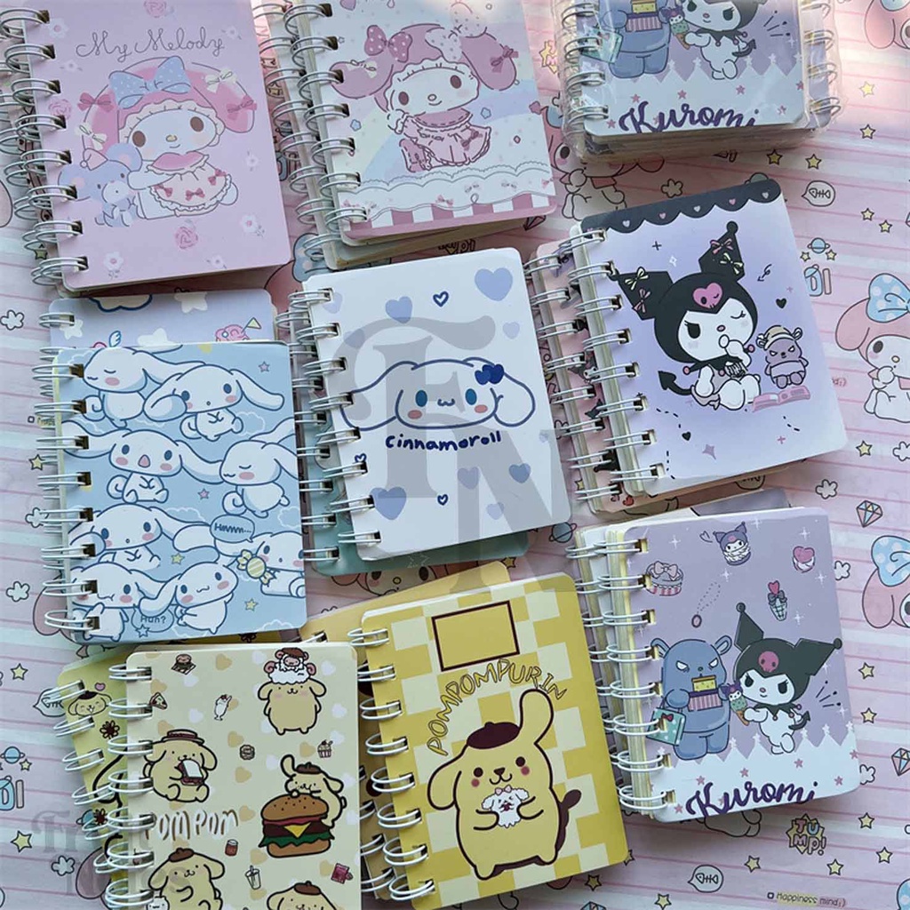 NB013 80 sheets A7 Sanrio Theme Mini Notebook | Shopee Philippines