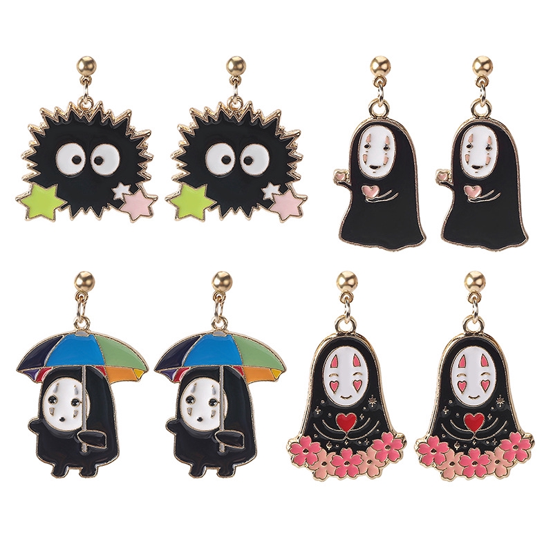 Spirited Away Cartoon Earrings Shopee Philippines