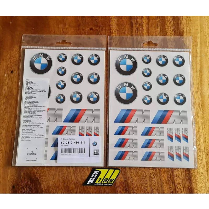 BMW Genuine M Series Sticker decal. Shopee Philippines