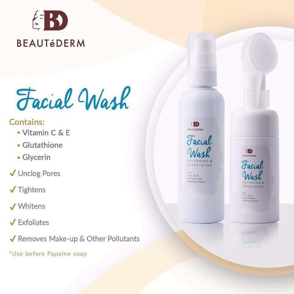 beautederm exfoliating facial cleanser