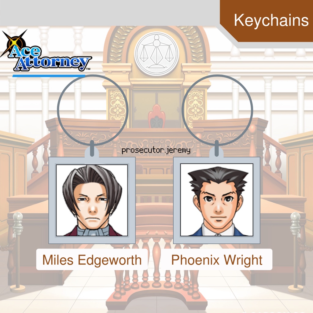 Ace Attorney (Gyakuten Saiban) Phoenix Wright & Miles Edgeworth Court