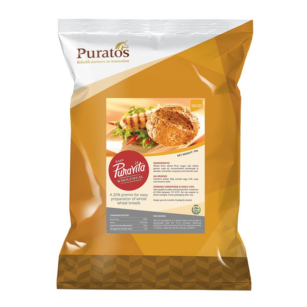Puratos Easy Puravita Wholemeal Bread PreMix 1 kg Shopee Philippines