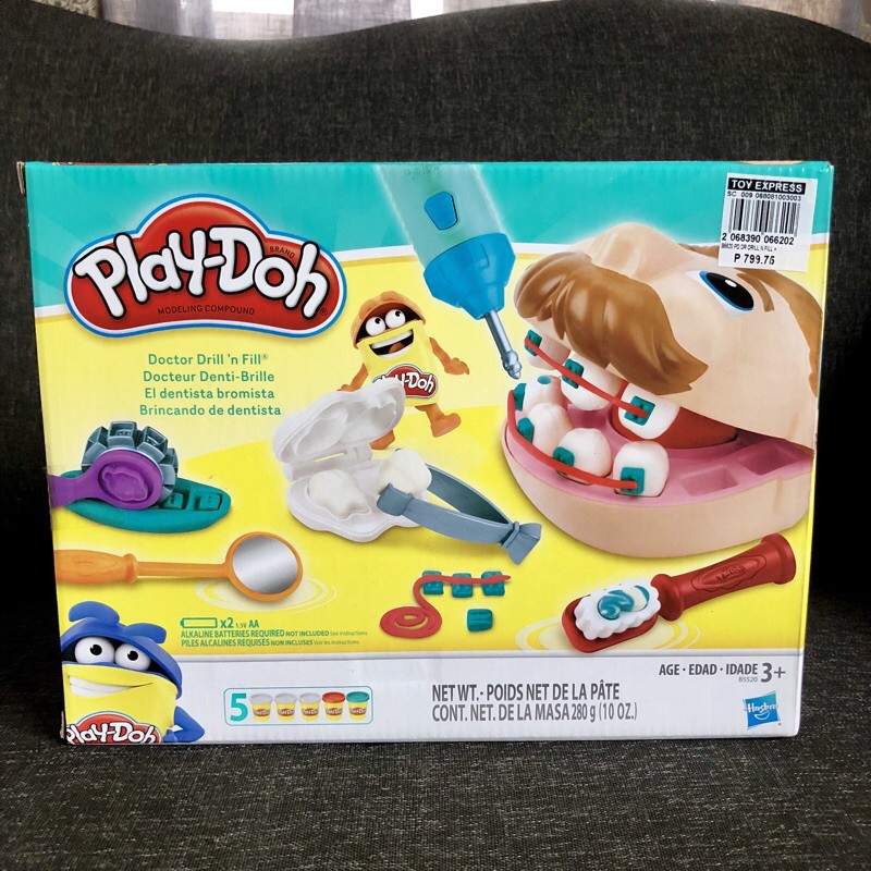Authentic PlayDoh Doctor Drill & Fill Set Big and Mini Playset presyo ₱469