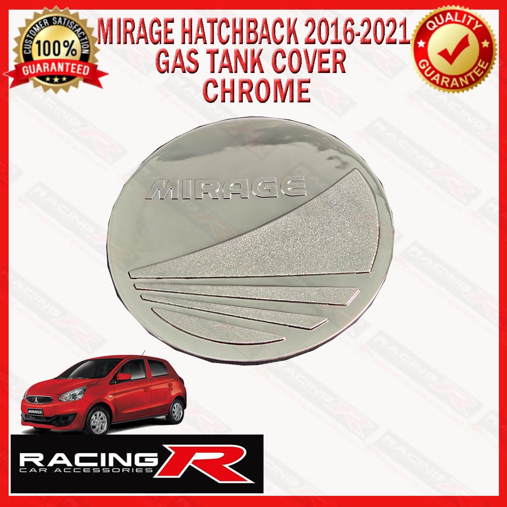 Mirage Hatchback 2016 2021 Gas Tank Cover Chrome Garnish ( gastank