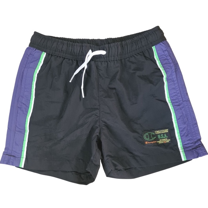 Champion Kids Plain Body with Purple Sides Shorts