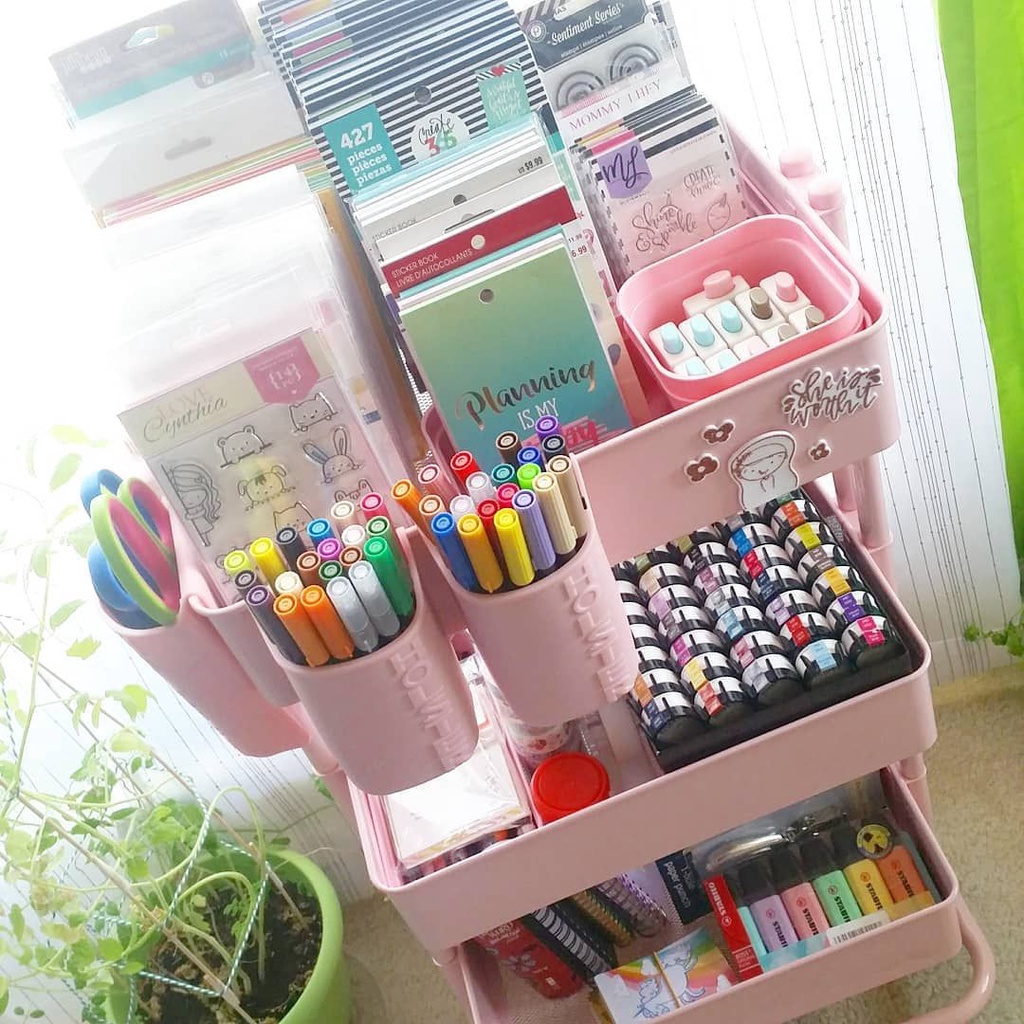 SALE! Locaupin Trolley HEAVY DUTY Cart Organizer | Shopee Philippines