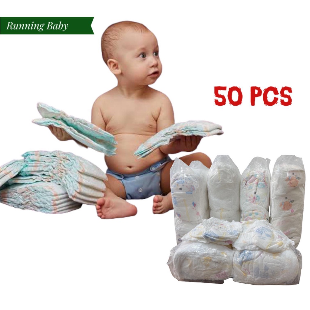 Running Baby 50 PCS Baby diaper PANTS M ,L,XL,XXL,XXXL Unisex Ultra