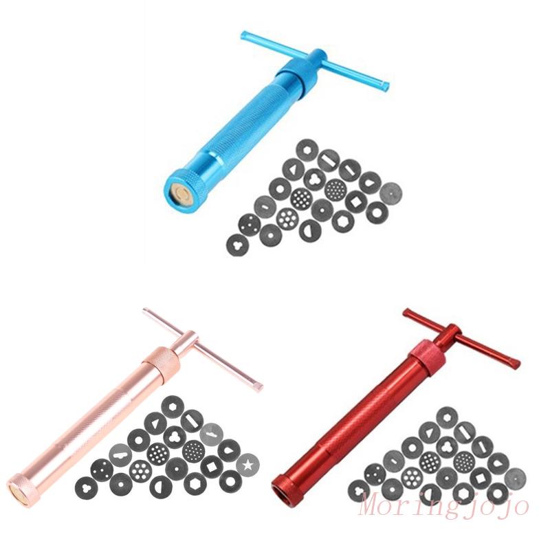 JoJo Stainless Steel Clay Extruder Gun 20 Different Patterns