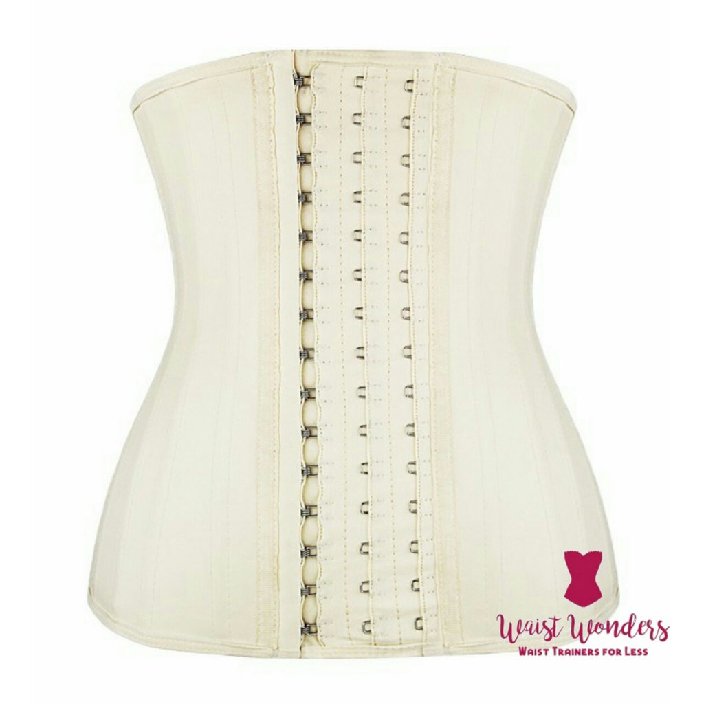 Waist Trainer 25 Boned 3 Row Latex Corset Regular Length Waist Trimmer