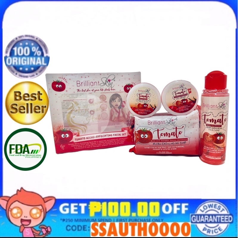 AUTHENTIC Brilliant Skin TOMATO Set For TEENS Pregnant Lactating Moms