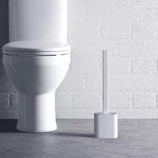 【Panda】Silicone Toilet Brush Soft Glue Dead Corner Cleaning Brush Toilet Gap Brush Long Handle #3