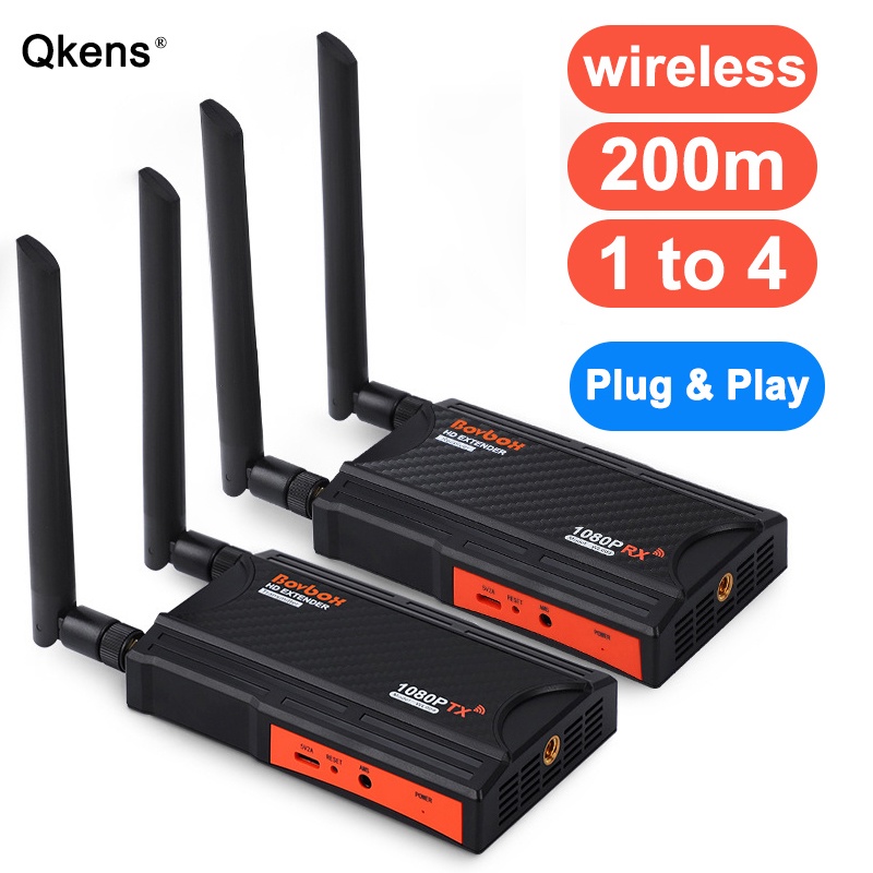 Wireless HDMI Extender Video Transmitter and Receiver 200M 50m TV Stick