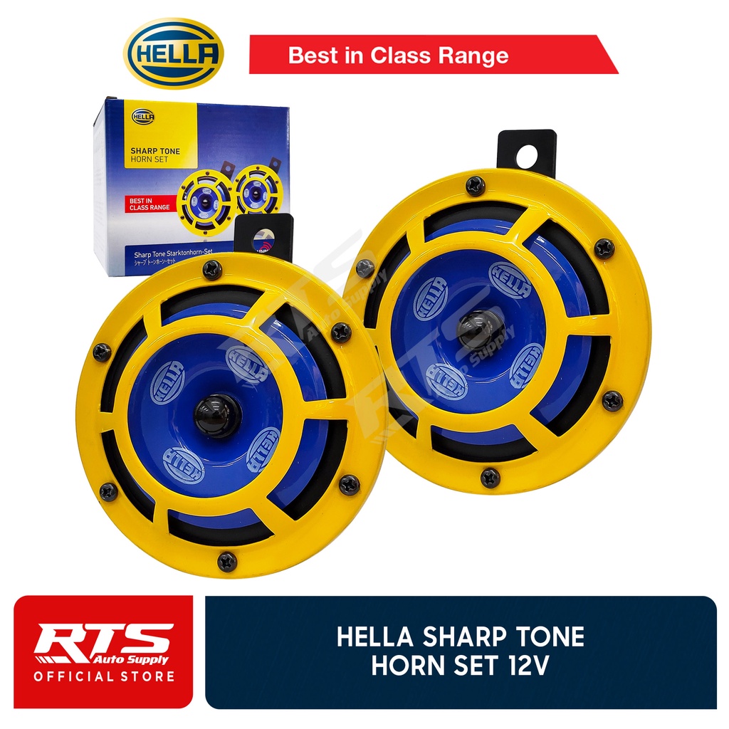 Hella Sharp Tone Horn Set 12v Car and Motorcycle Horn Shopee Philippines