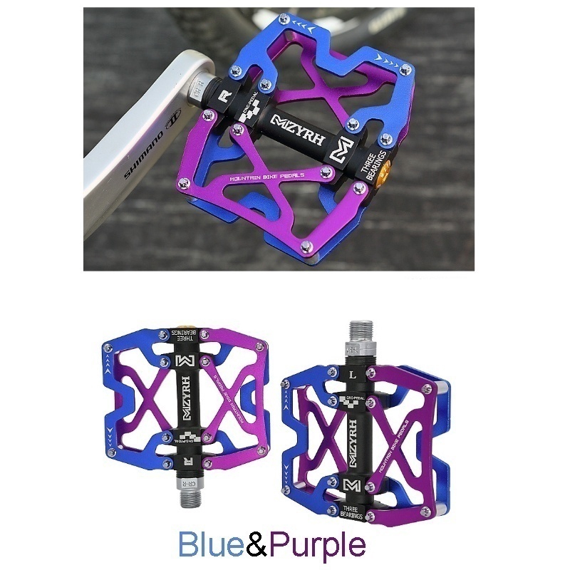 purple mountain bike pedals