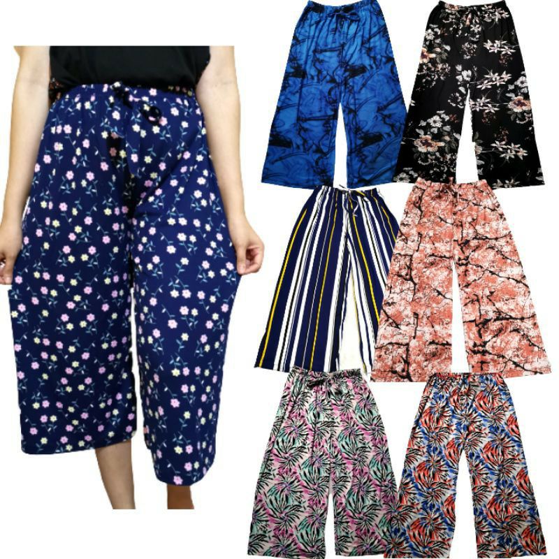 Assorted Square Pants Tokong Pambahay/OOTD/Beachwear/ Cotton Spandex ...