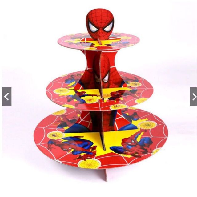 Spiderman Cupcake Stand 3Layer Shopee Philippines