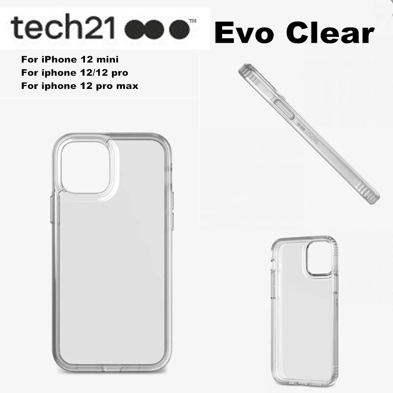2020new Tech21 Evo Clear Case Cover For Iphone 12 Mini For Iphone 12 12 Pro 12 Pro Max Drop Protection Transparent Phone Case Shopee Philippines