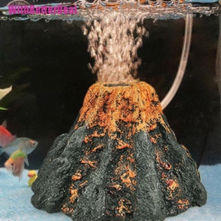 [Better] Aquarium Ornament Simulation Volcano Shape Resin Air Bubble Stone Fish Tank #2