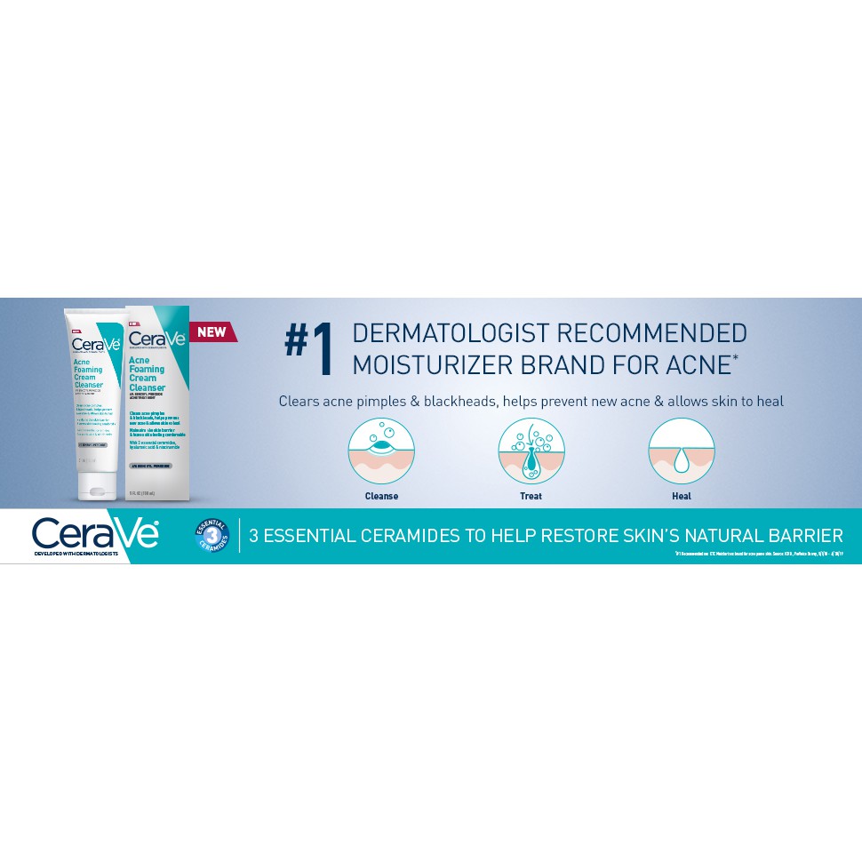 cerave acne foaming cream cleanser modo de uso