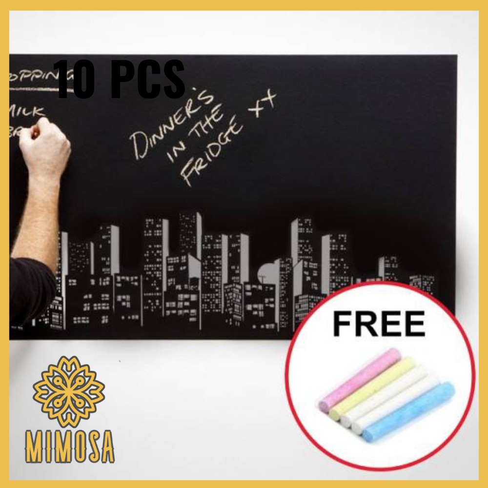 MIMOSA Blackboard Stickers With Chalks Provided Without Edges For ...