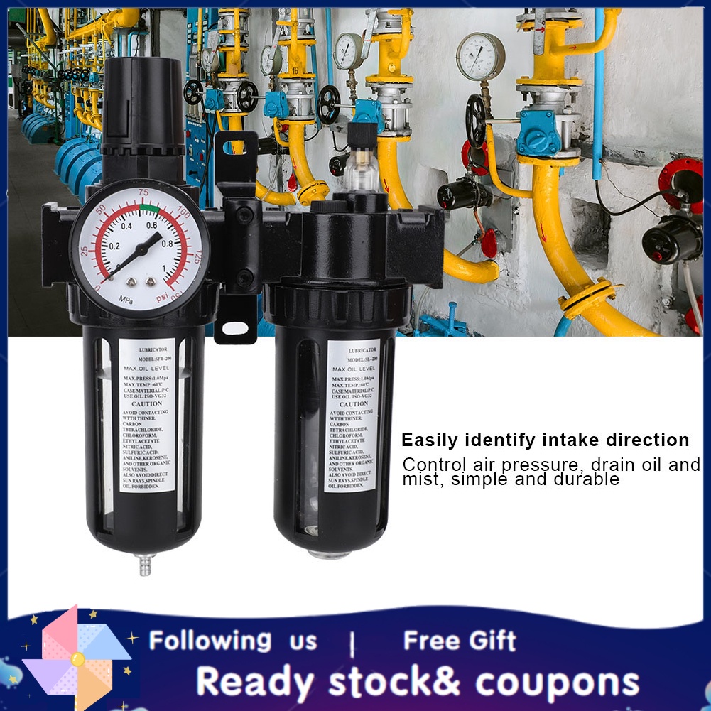 [Ready Stock] Compressed air Maintenance unit water separator Oil