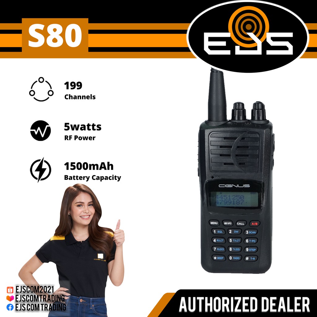 CIGNUS S80 DUAL BAND TWO WAY RADIO RADIO | Shopee Philippines