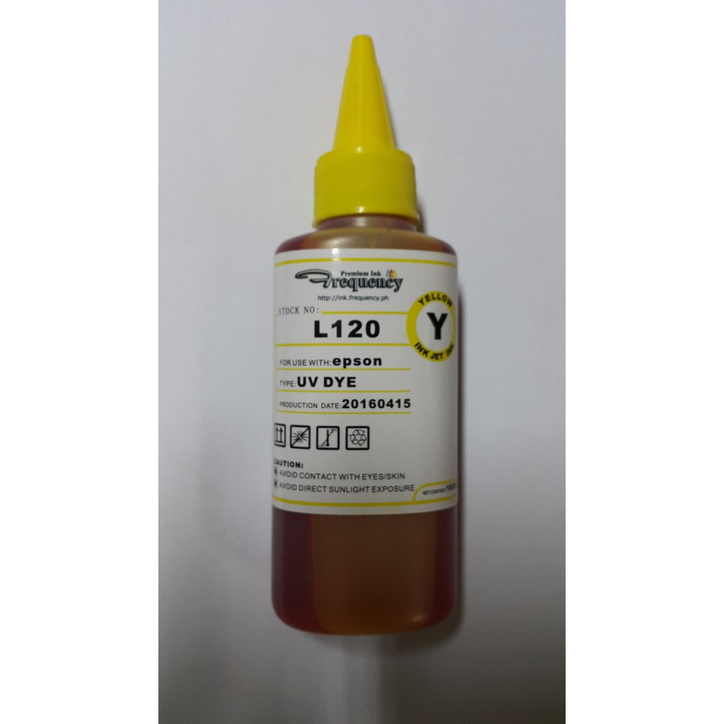 Frequency Premium Epson L3110 Uv Dye Ink Yellow 100ml Shopee Philippines 0594