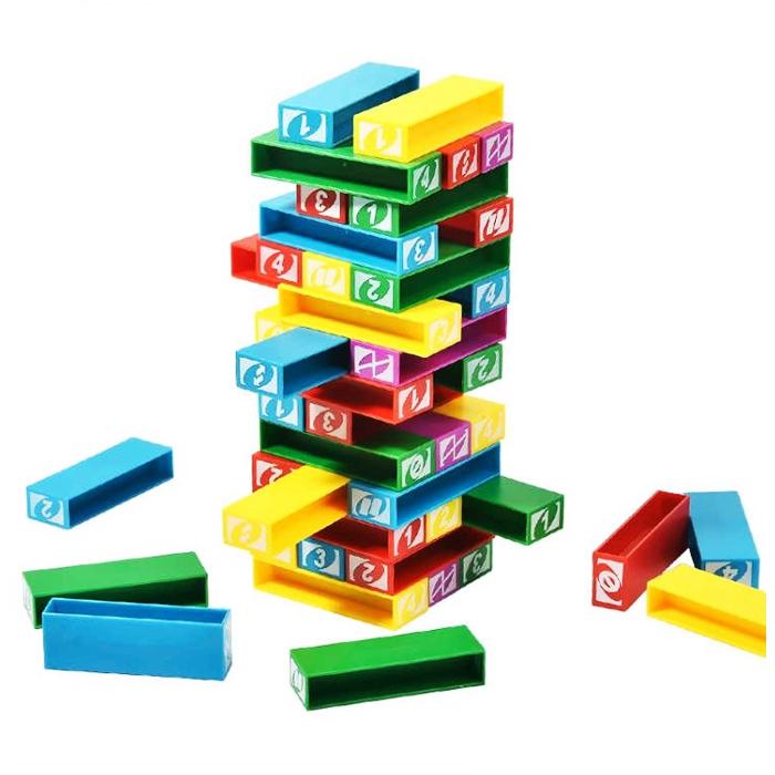 Uno Stacko Stacking Jenga Game Stacking Block Game Toys Family