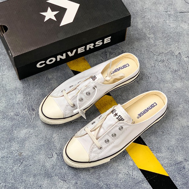 COD】Converse ALL STAR MULE SLIP OX White Slip On Shoes For Women | Shopee  Philippines