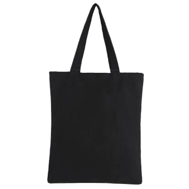 Black Plain Oxford Canvas Tote Bag / Drawstring Bag / Purse / Pouch ...