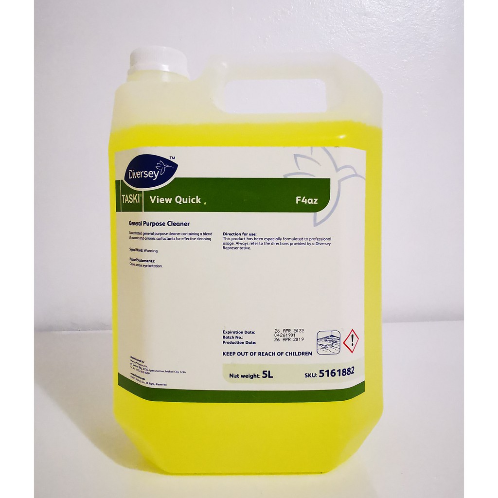 View Quick (Diversey) 5 liters (Dilutable; No rinse Neutral cleaner