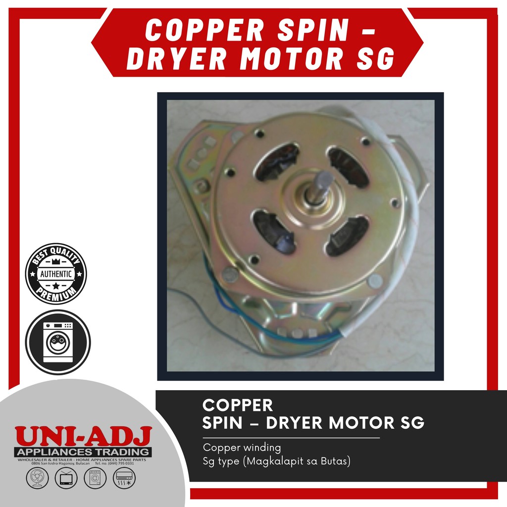 COPPER Spin Dryer Motor SG Shopee Philippines