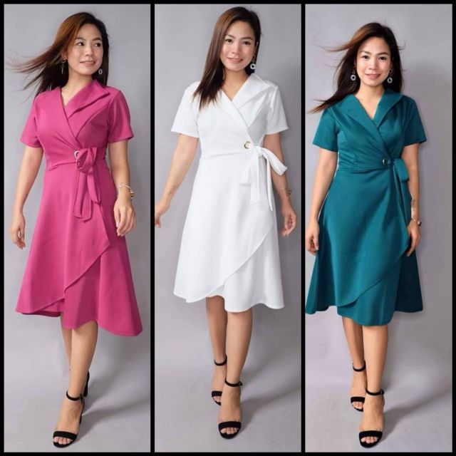 Shopee Wrap Dress Discount, 54% OFF ...