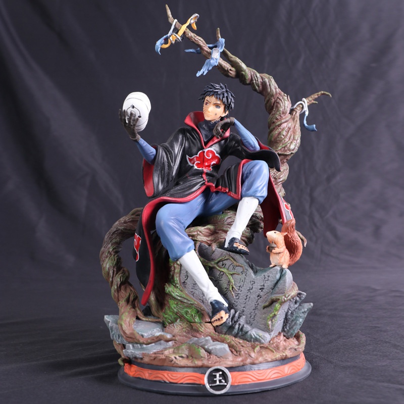 32cm Naruto Shippuden GK Anime Uchiha Obito Statue Pvc Color Boxed Gift