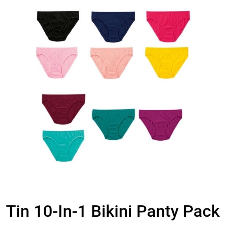 Tin 10 in 1 Avon Panty Pack Everyday comfort With inside waist and legs