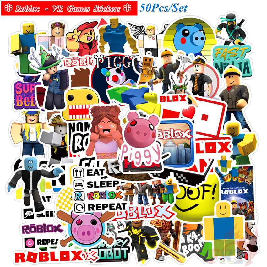 Roblox - Series 01 VR Games DynaBlocks Stickers 50Pcs/Set DIY Fashion ...