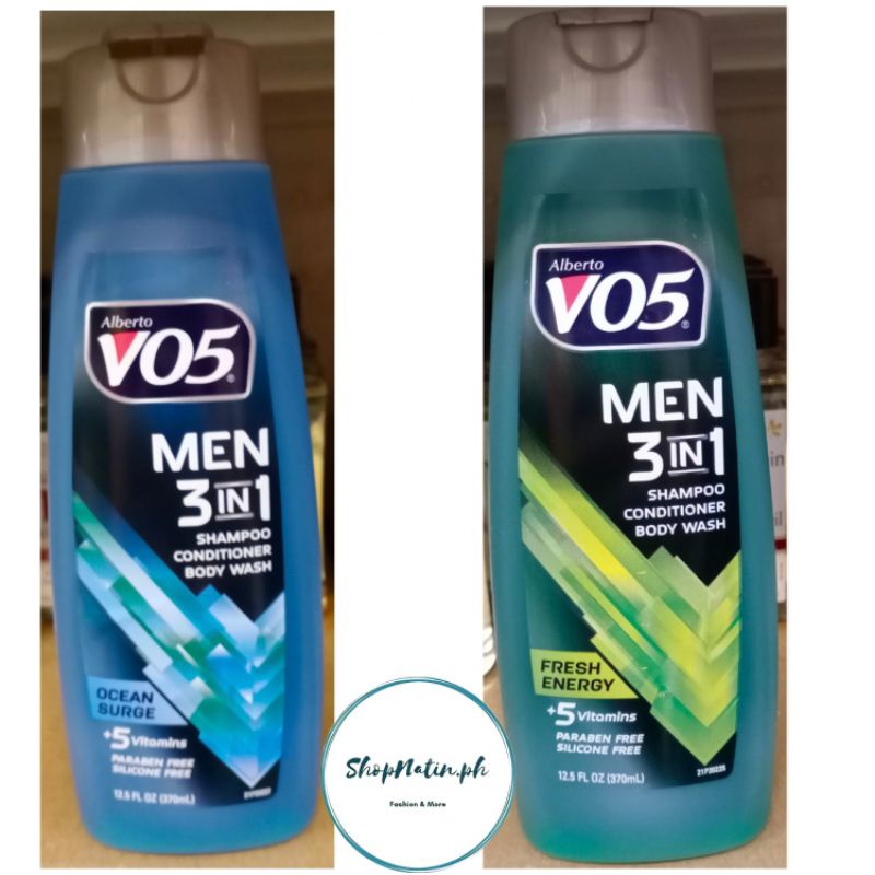 Alberto VO5 3 in 1 Shampoo Conditioner Body Wash For Men 370ml Made In