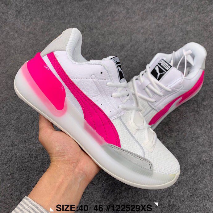 puma pink basketball shoes