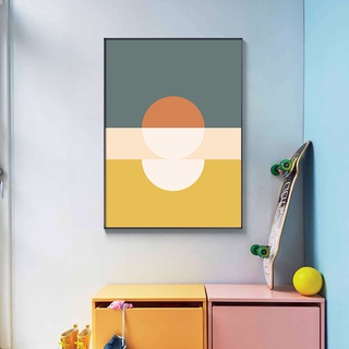 Abstract Geometric Art Canvas Painting Posters and Print Wall Art Pictures For Living Room Bedroom Aisle Studio Minimalist Style #2