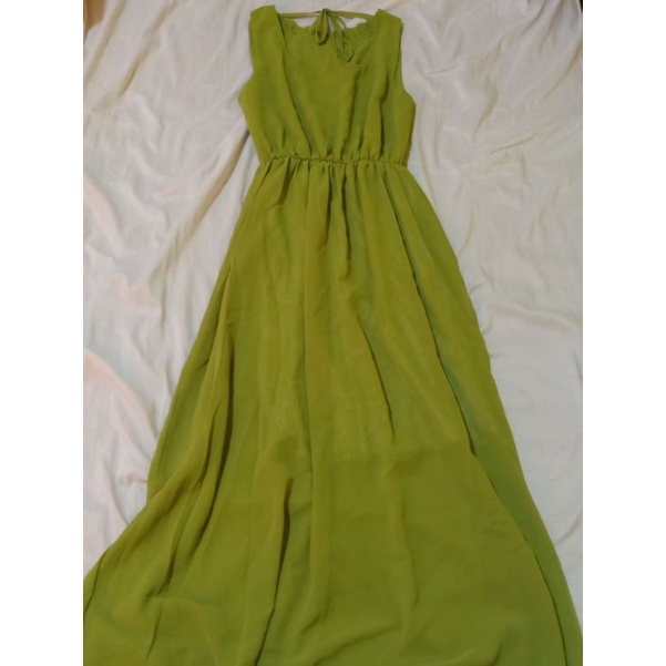 plain light green dress