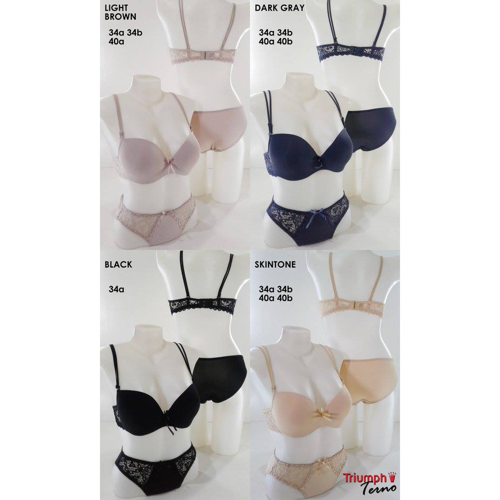 triumph bra panty set