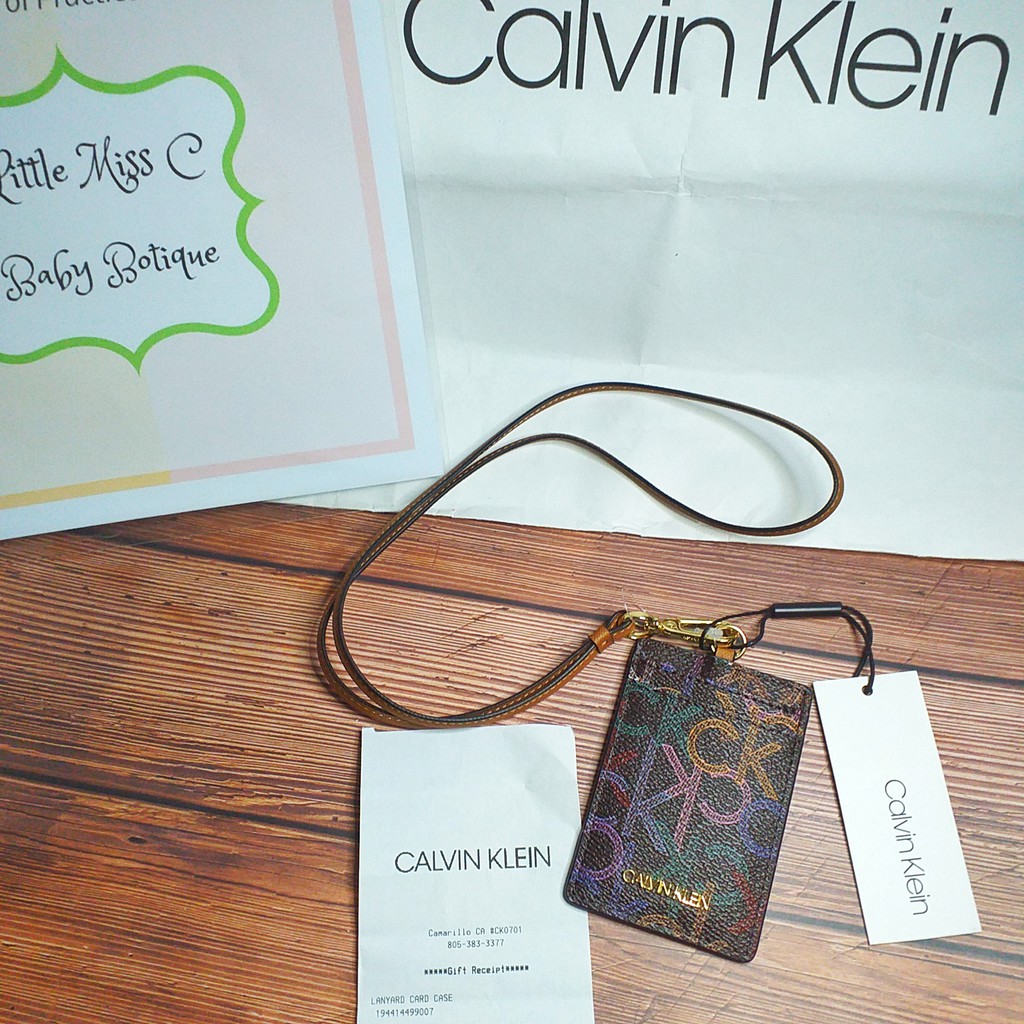 ORIGINAL WITH RECEIPT CALVIN KLEIN CK ID LANYARD/ CARD HOLDER ( 1 PIECE) |  Shopee Philippines