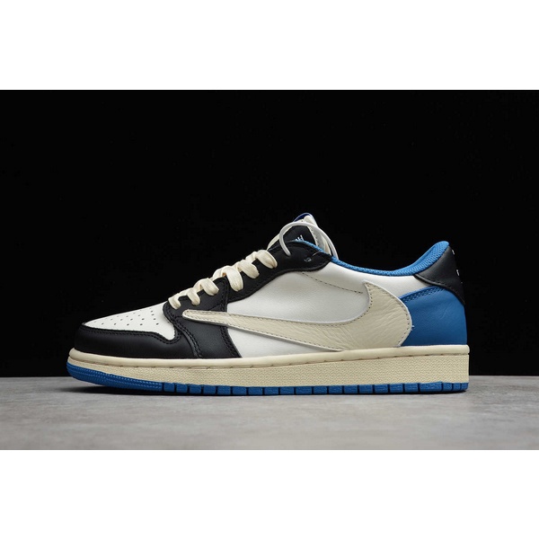 21 Release Travis Scott X Fragment X Air Jordan 1 Low Sail Black Mltry Blue Cq3227 105 Women And M Shopee Philippines