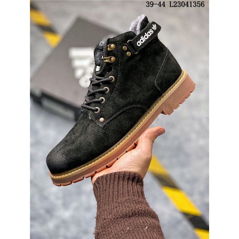 adidas black leather high tops