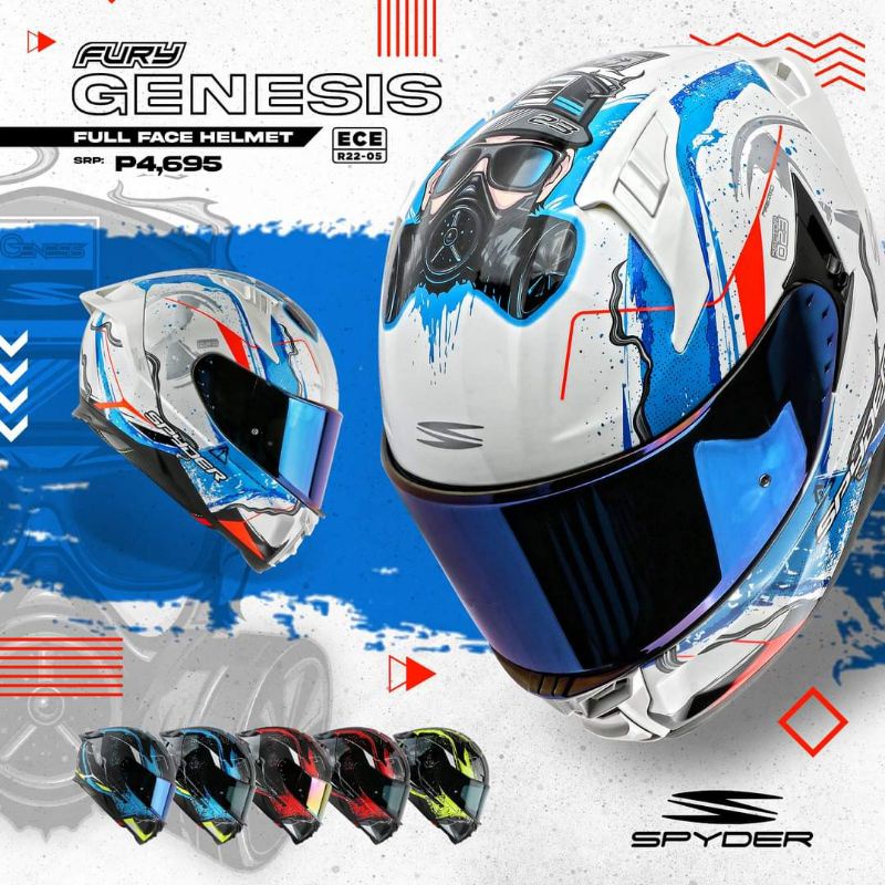 SPYDER FURY GENESISFULLFACE HELMETS Shopee Philippines