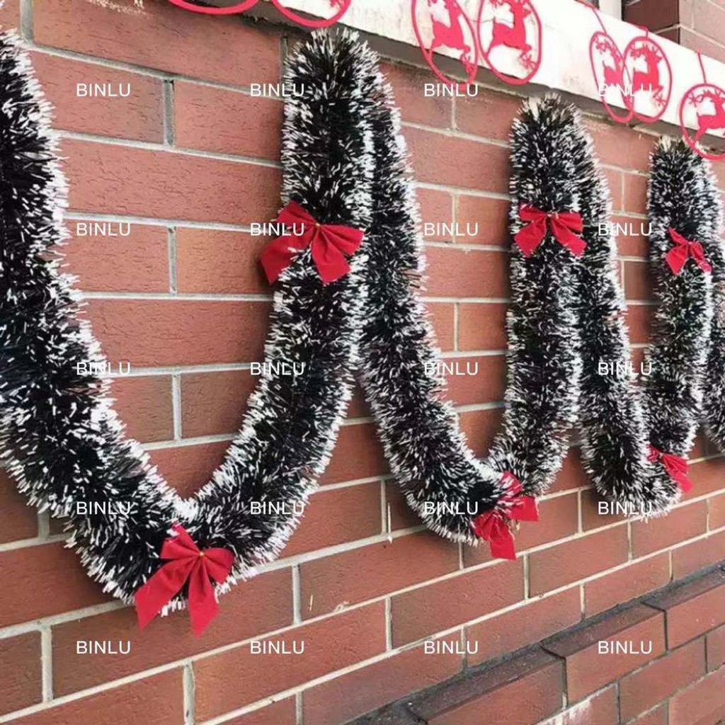 1.6m green/snow design christmas garland/decor/ribbon/prop,christmas tree/party DIY,PVC,BINLU